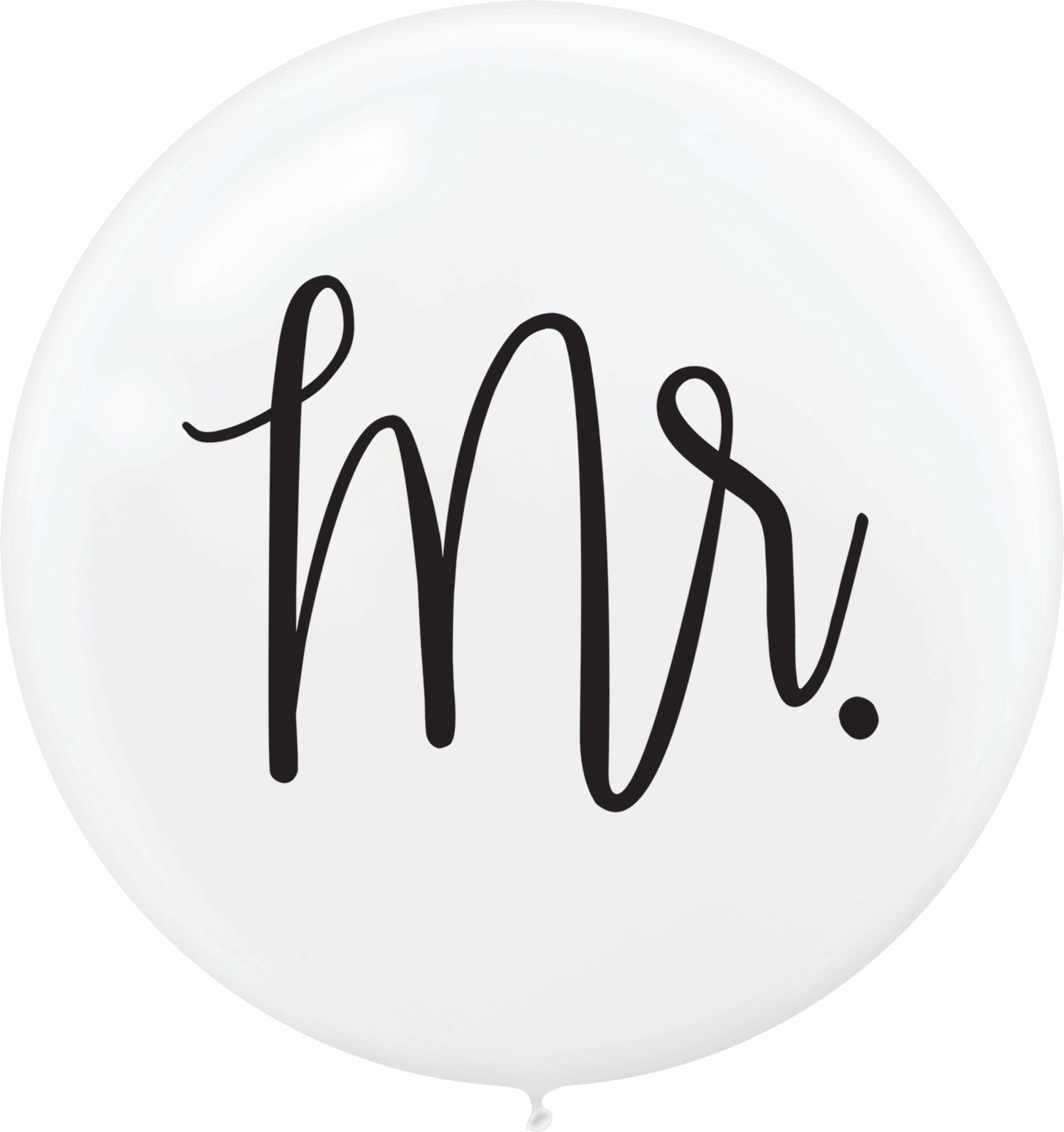 Mr. & Mrs. Wedding Balloons, 2-pc Front_Flat