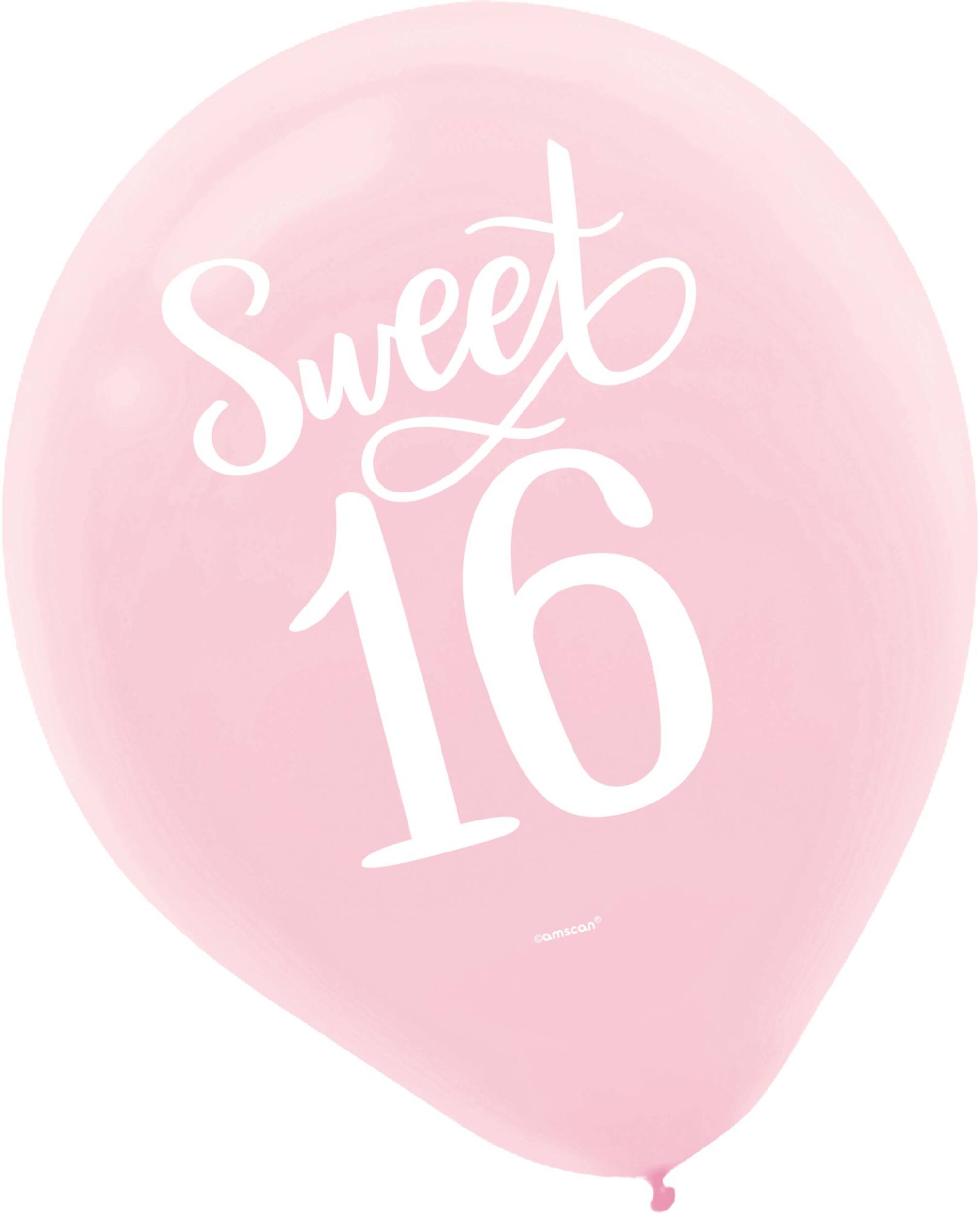 Ballons Sweet 16, paq. 15 Front_Flat