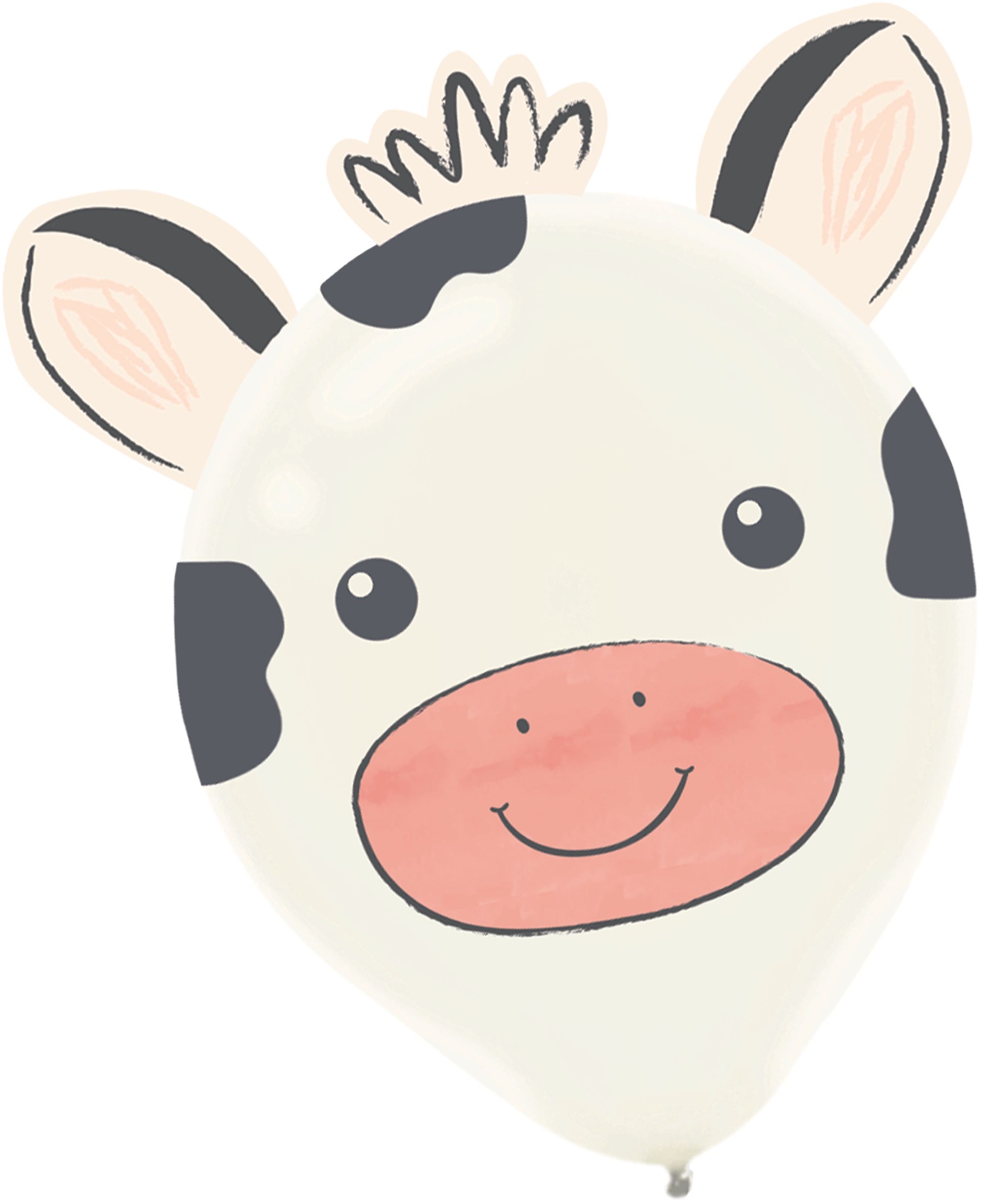 Friendly Farm Latex Balloon Decorating Kit Includes Animal Ear Attachments Front_Flat