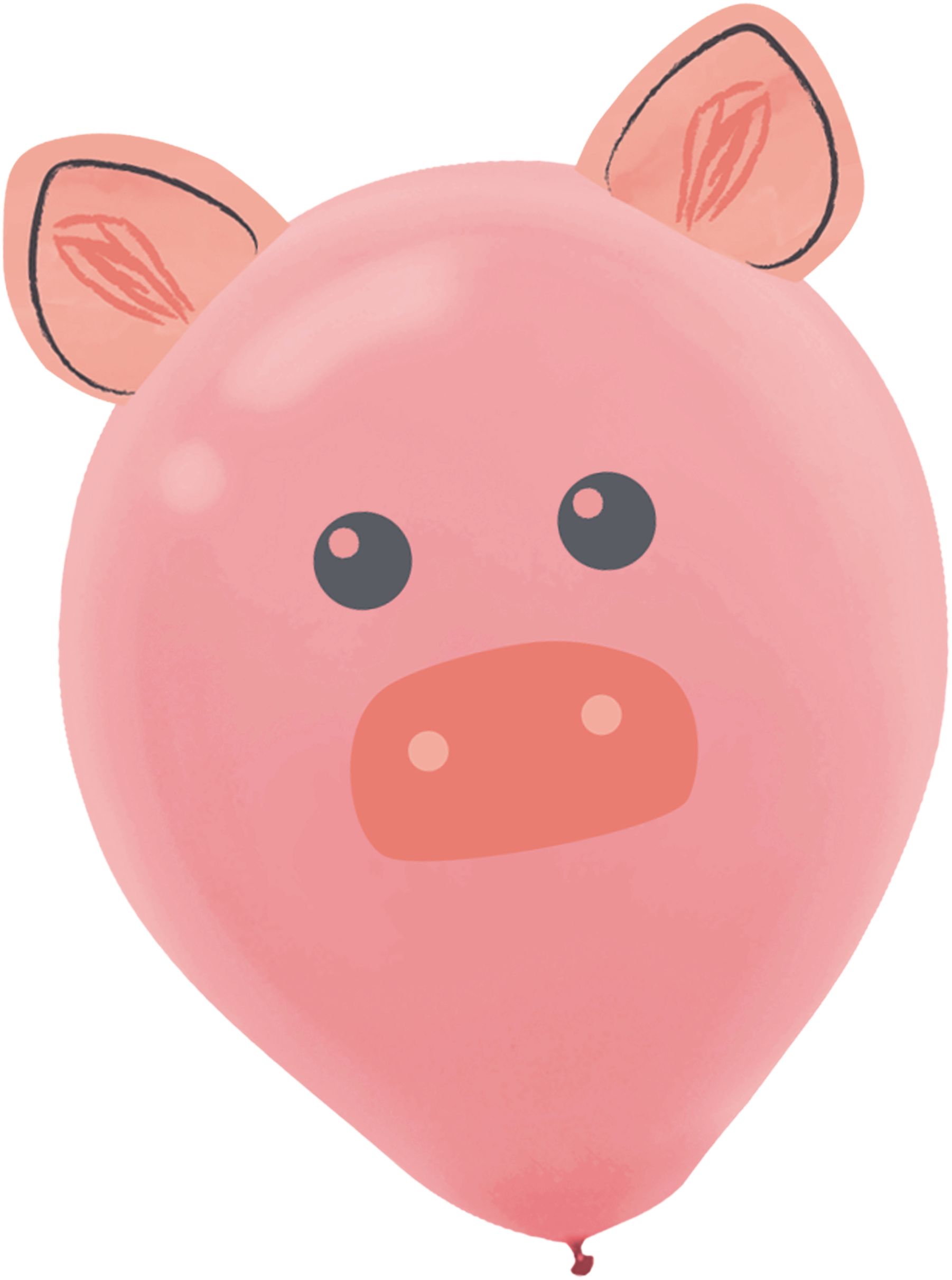 Friendly Farm Latex Balloon Decorating Kit Includes Animal Ear Attachments Front_Flat