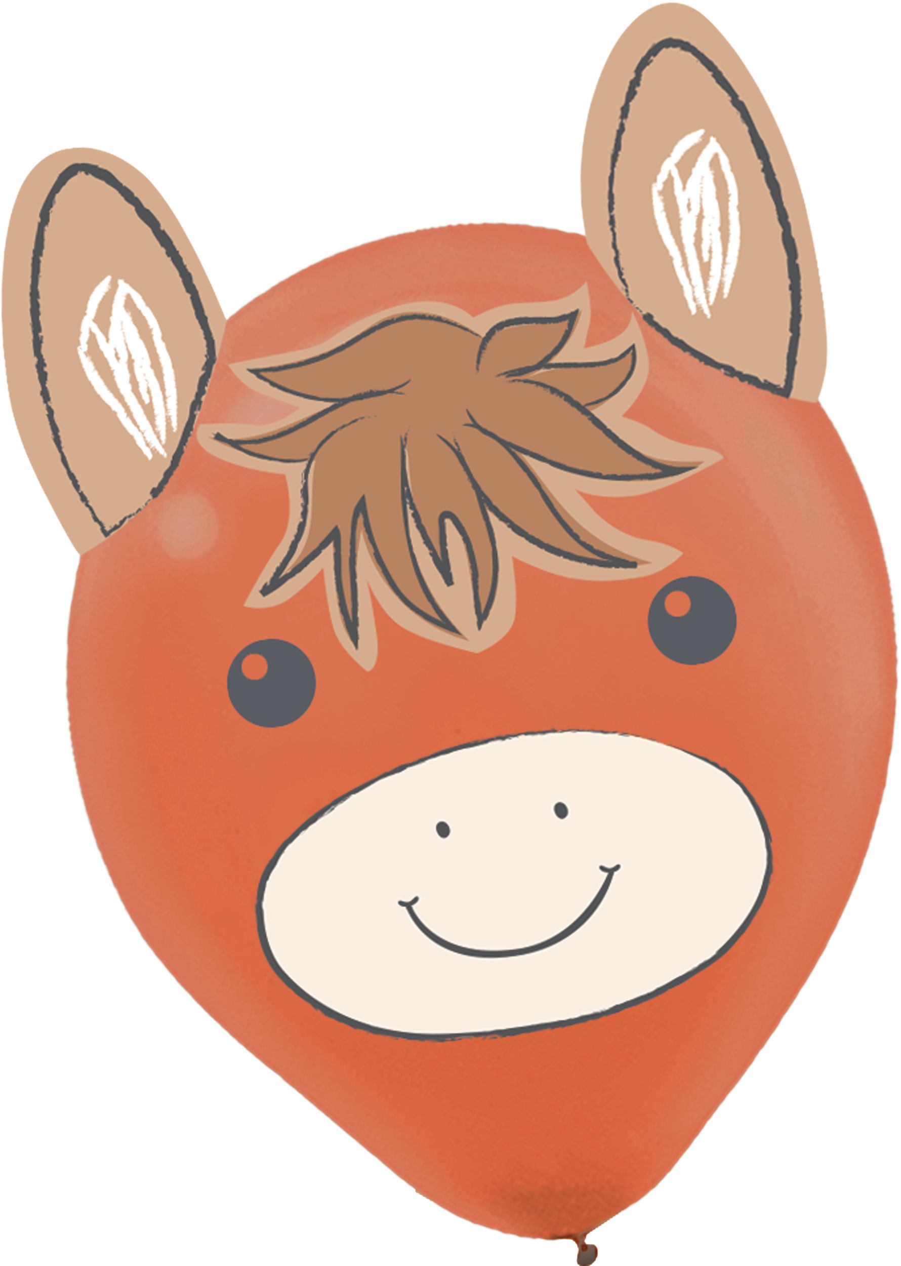 Friendly Farm Latex Balloon Decorating Kit Includes Animal Ear Attachments Front_Flat