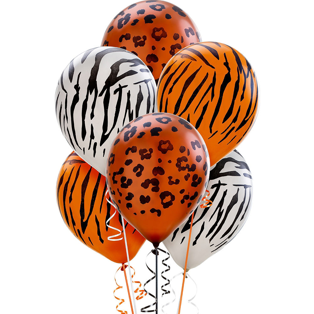 Paws Prints Printed Animal Latex Party Balloon 12 inch Inflated