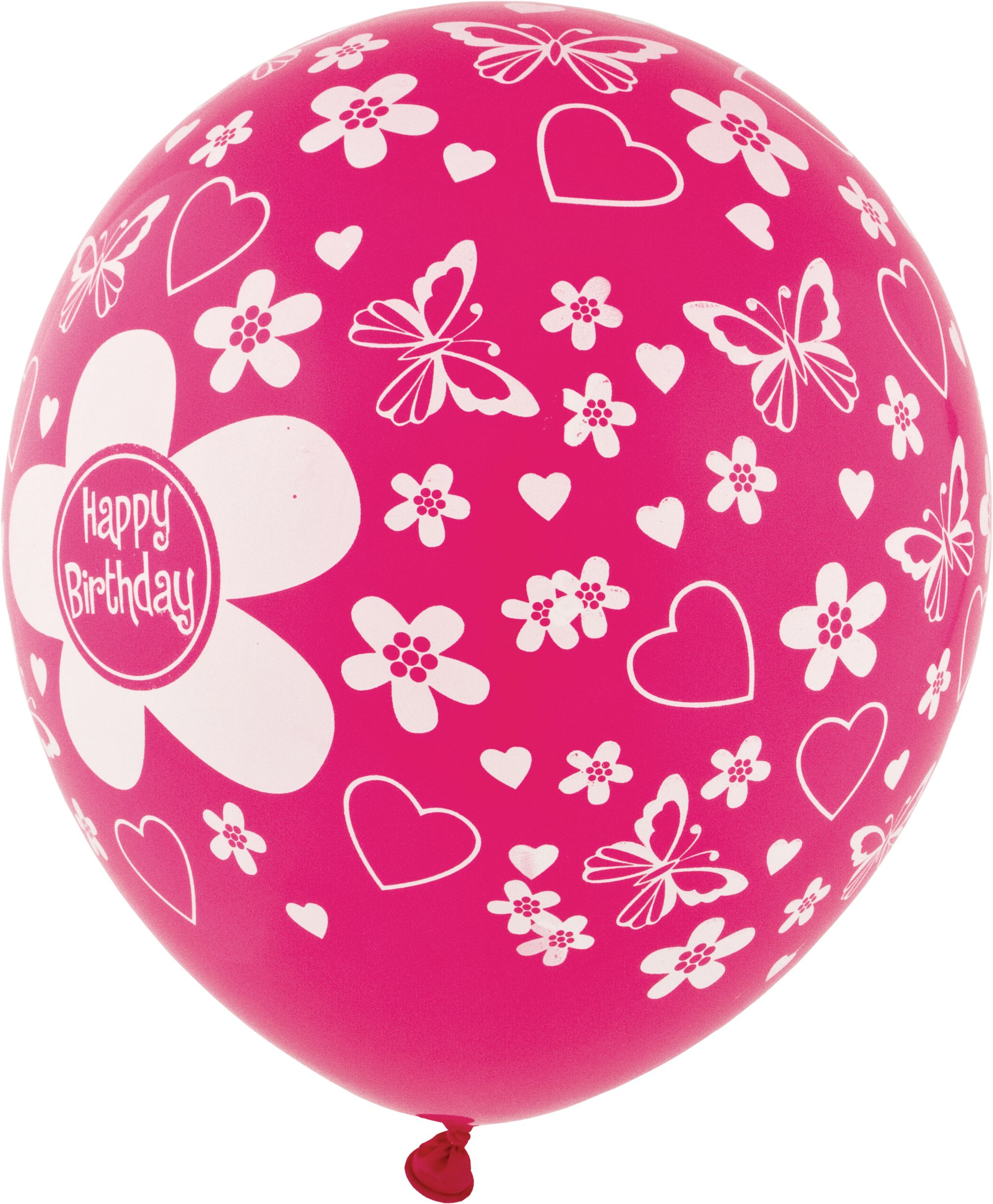 Bright Flower Birthday Balloons, 20-pk Front_Flat