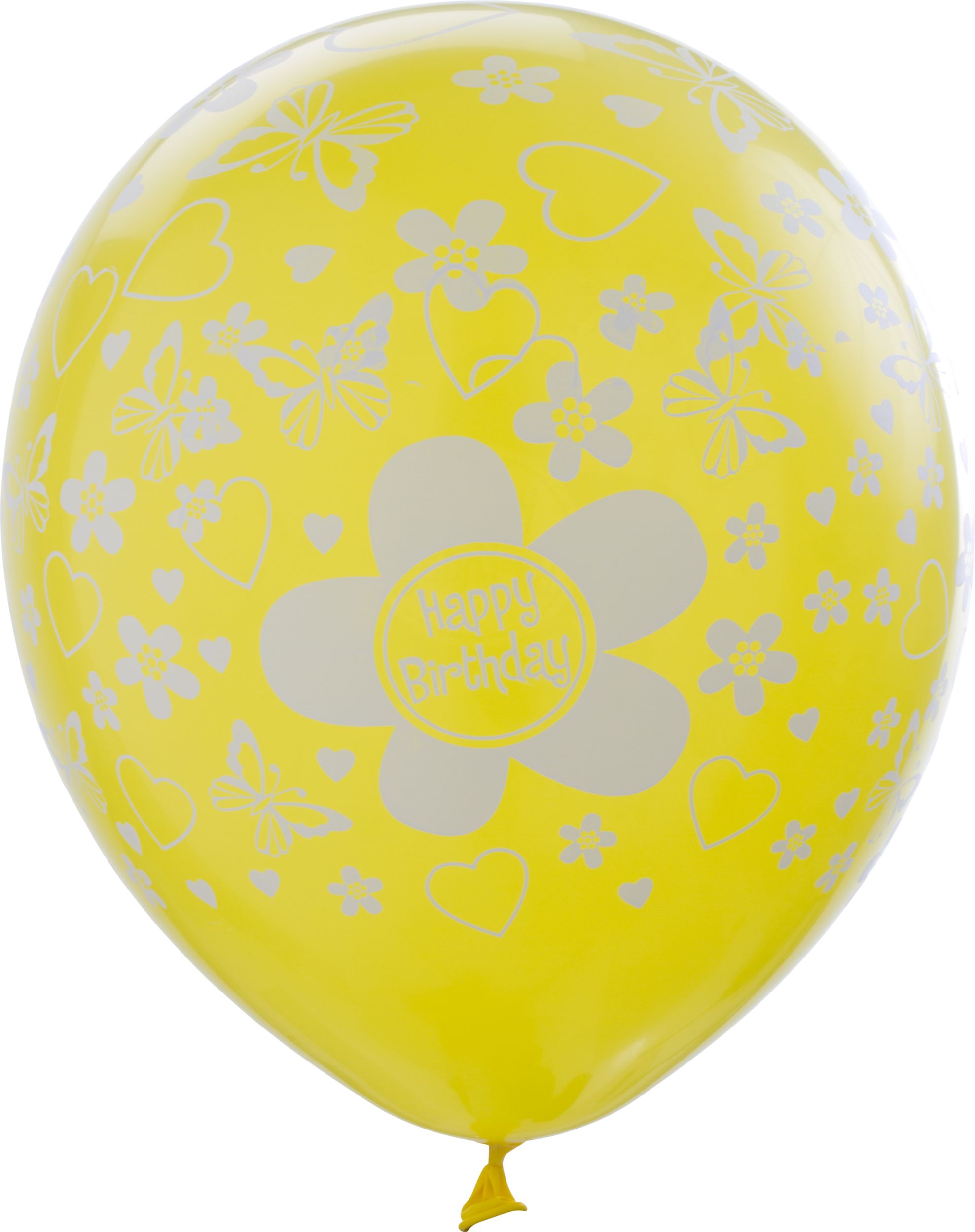 Bright Flower Birthday Balloons, 20-pk Front_Flat