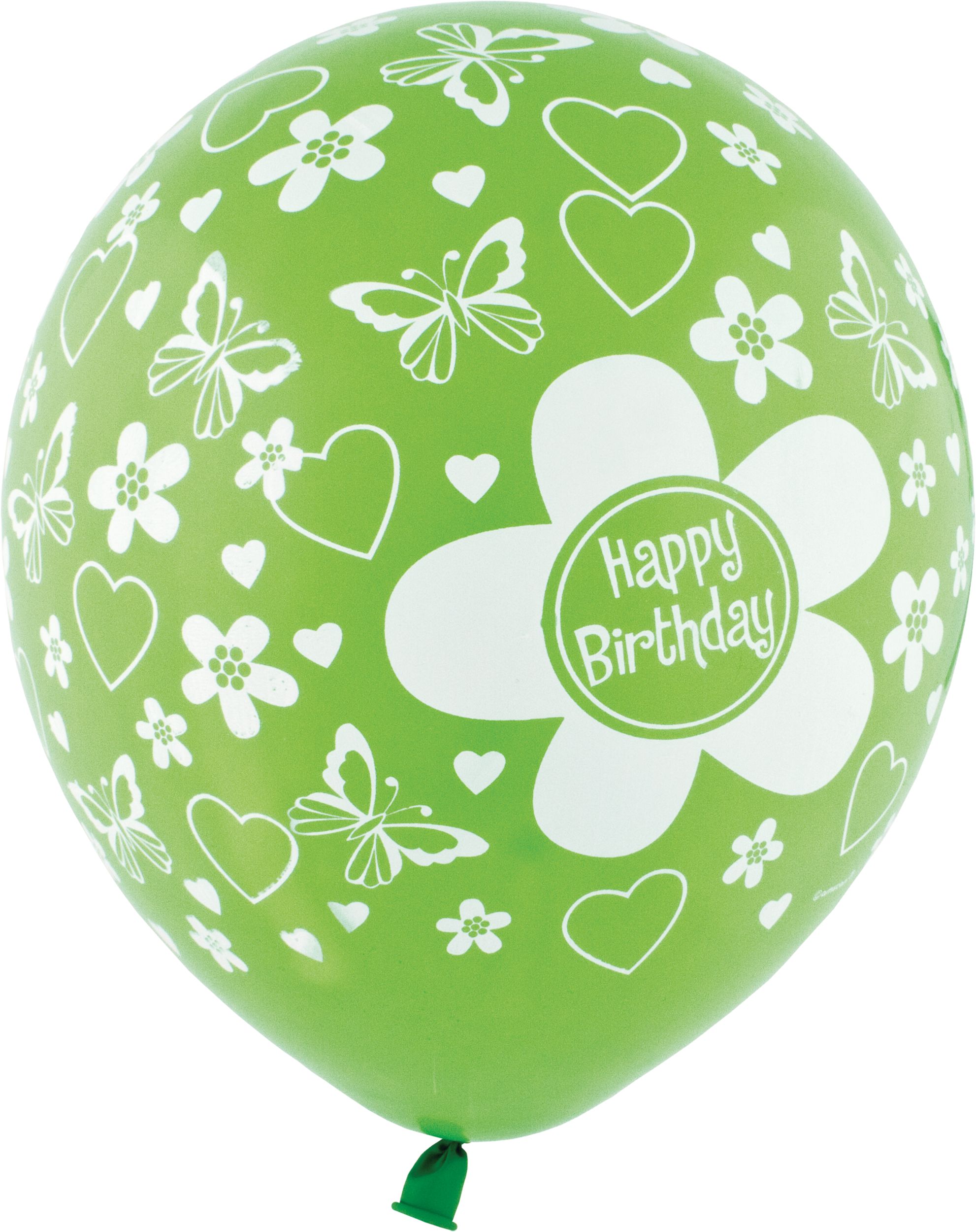 Bright Flower Birthday Balloons, 20-pk Front_Flat