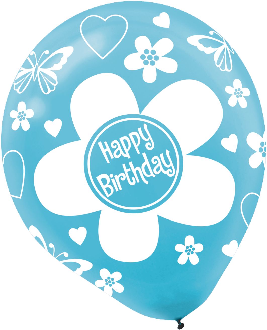 Bright Flower Birthday Balloons, 20-pk Front_Flat