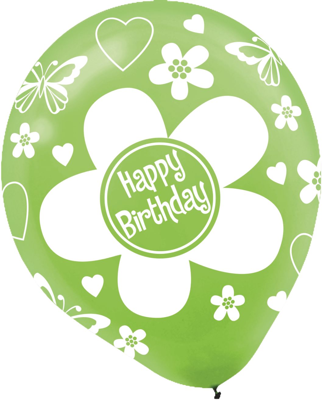 Bright Flower Birthday Balloons, 20-pk Front_Flat