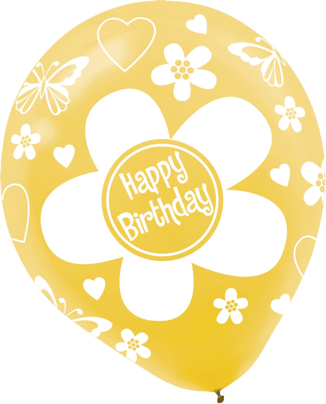 Bright Flower Birthday Balloons, 20-pk Front_Flat