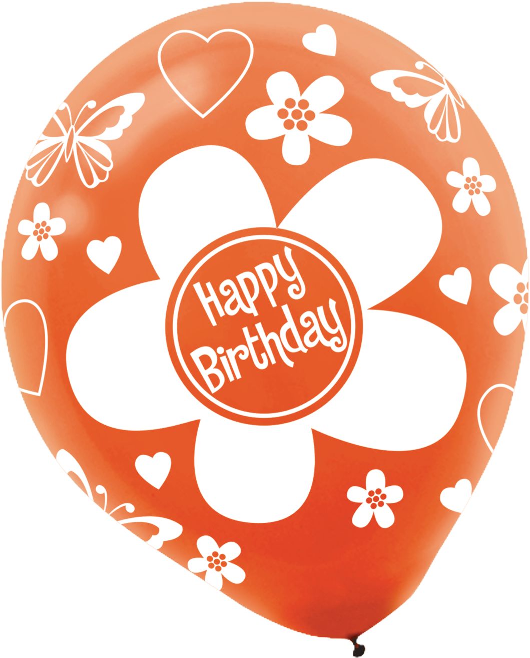 Bright Flower Birthday Balloons, 20-pk Front_Flat