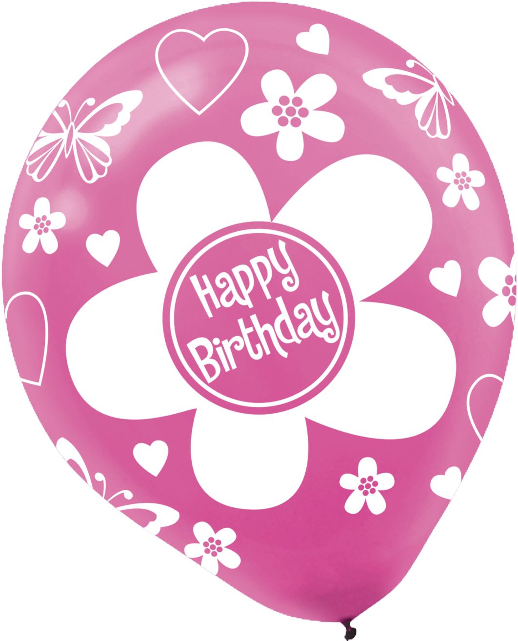 Bright Flower Birthday Balloons, 20-pk Front_Flat