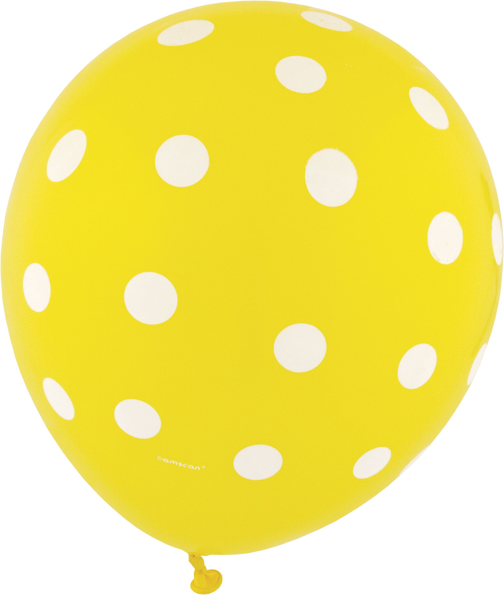Bright Polka Dot Balloons, 20-pk Front_Flat
