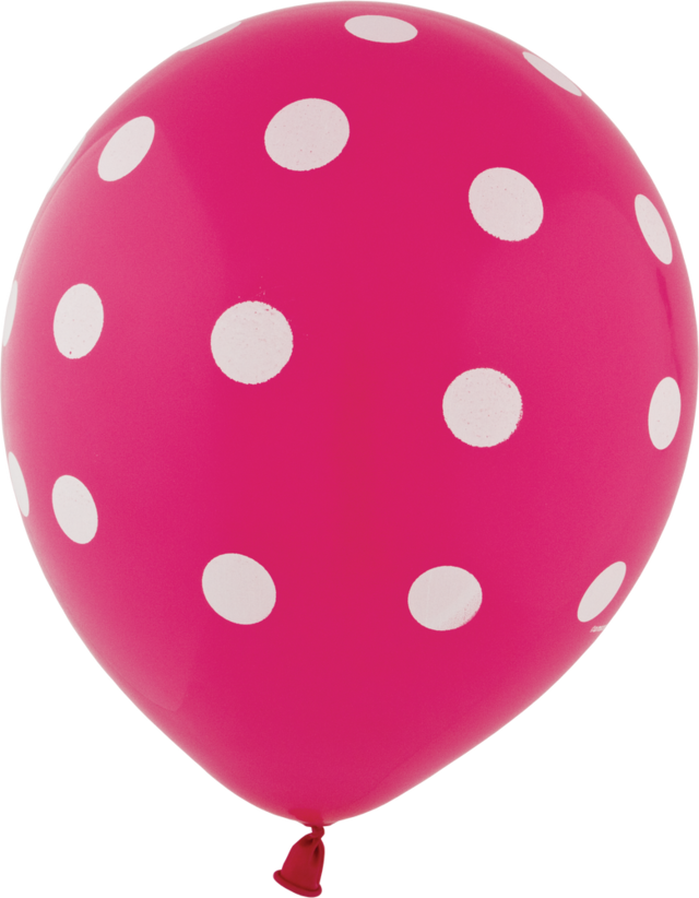 Polka Dot Latex Balloons, 6ct, 12in Canadian Tire