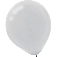 Ballons en latex ronds perle, choix de couleurs, 5 po, paq. 50, pour fête d'anniversaire Front_Flat