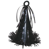 Party Cone Hat Shaped Balloon Weight Accessory, Assorted Colours, 6.7-in, for Birthday/Graduation Front_Flat