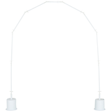 Balloon Arch Kit Stand, Clear, 8-ft, for Birthday/New Year's Eve/Graduation/Baby Shower/Wedding/Halloween Front_Flat