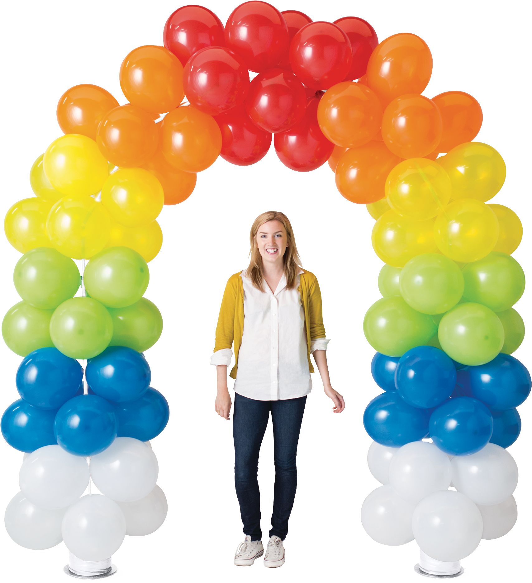 Balloon Arch Kit Stand, Clear, 8-ft, for Birthday/New Year's Eve