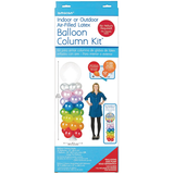 Support pour colonne en ballons, transparent, 7,5 pi, paq. 23, pour anniversaire/veille du jour de l'An/remise de diplôme/fête prénatale/mariage/Halloween Front_Flat