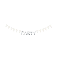 Create-Your-Own Rainbow Polka Dots Pennant Banner Front_Flat