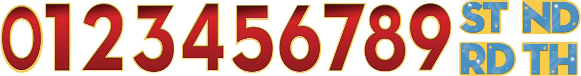 Disney Incredibles 2 Jumbo Add-An-Age Letter Birthday Party Banner Decoration, 10-ft Front_Flat