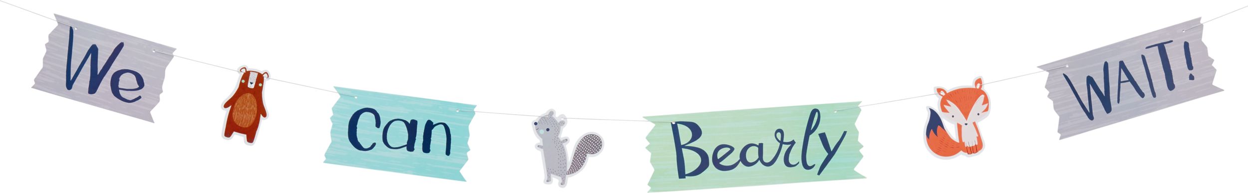 Can Bearly Wait Jumbo Letter Banner with Mini Banner Front_Flat