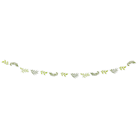 Banderole géante à lettres à motif floral avec mini banderole, 2 pièces Front_Flat