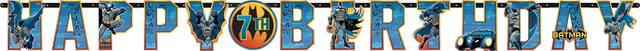 Batman Jumbo Add-An-Age Birthday Party Banner, 10-ft Front_Flat