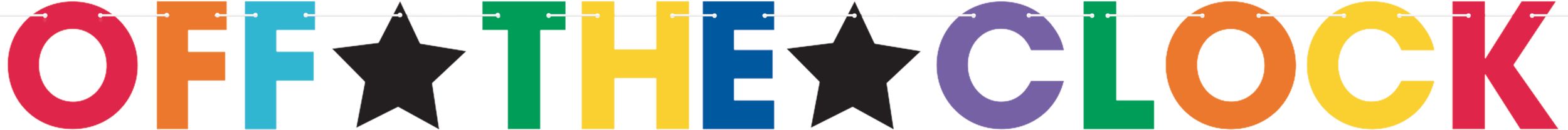 Banderole à fanions Célébration Bonne retraite Front_Flat