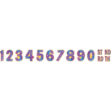 Shimmer and Shine Jumbo Add-An Age Letter Birthday Party Banner, 10-ft Front_Flat