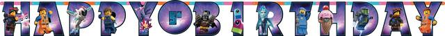 The LEGO Movie 2: The Second Part Birthday Party Banner Decoration Kit Front_Flat