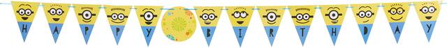 Despicable Me Minion Jumbo Add-An-Age Letter Birthday Banner, 10-ft Front_Flat