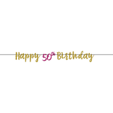 Glitter 50th Birthday Letter Banner Front_Flat