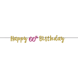 Glitter 60th Birthday Letter Banner Front_Flat