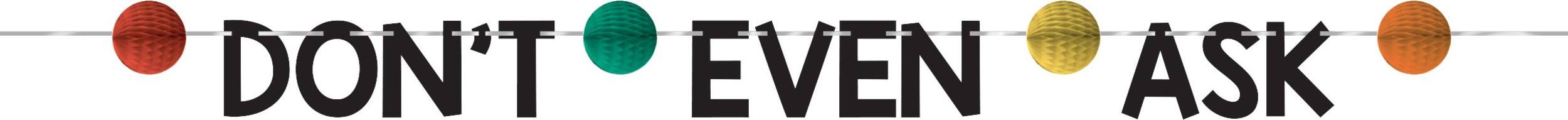 Over the Hill Birthday Banner Kit, 2-pc Front_Flat