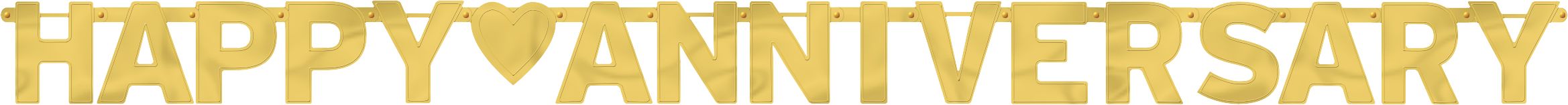 8' BNR FOIL GLD ANNV