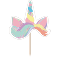 Magical Rainbow Birthday Party Cupcake Kit for 24 Front_Flat