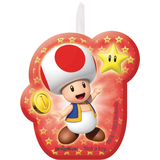 Bougies Happy Birthday Super Mario, paq. 4 Front_Flat