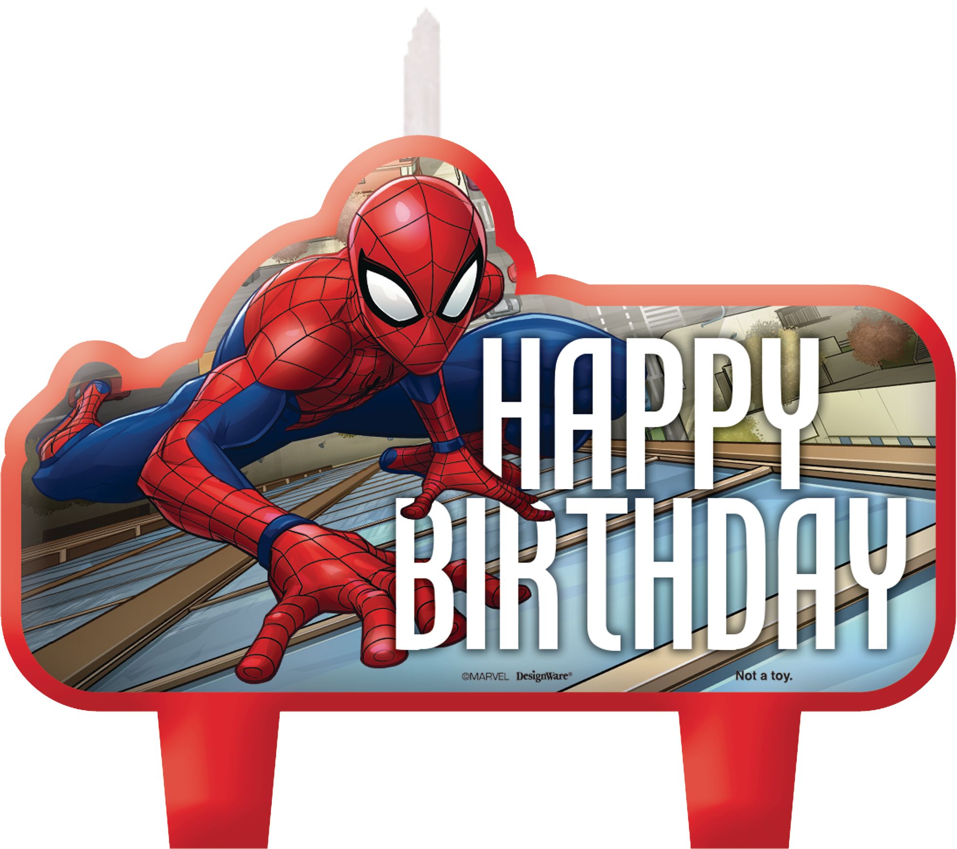 Bougies d'anniversaire Spider-Man, paq. 3
