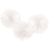 Décorations pelucheuses en tulle, paq. 3 Front_Flat