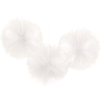 Tulle Fluffy Decorations, 3-pk Front_Flat
