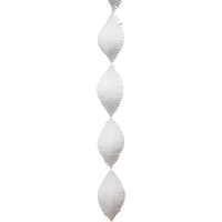Hanging Fringe Paper Streamer Decoration, Assorted Colours, 30-ft, for Gender Reveal/Baby Shower/Birthday Front_Flat