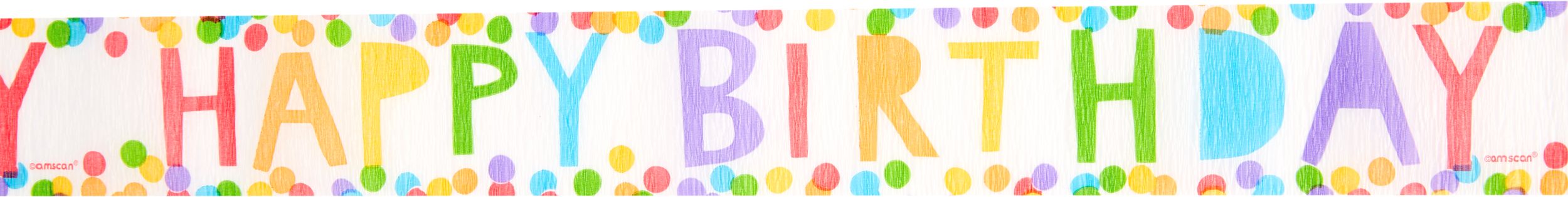 Serpentin coloré Happy Birthday Front_Flat