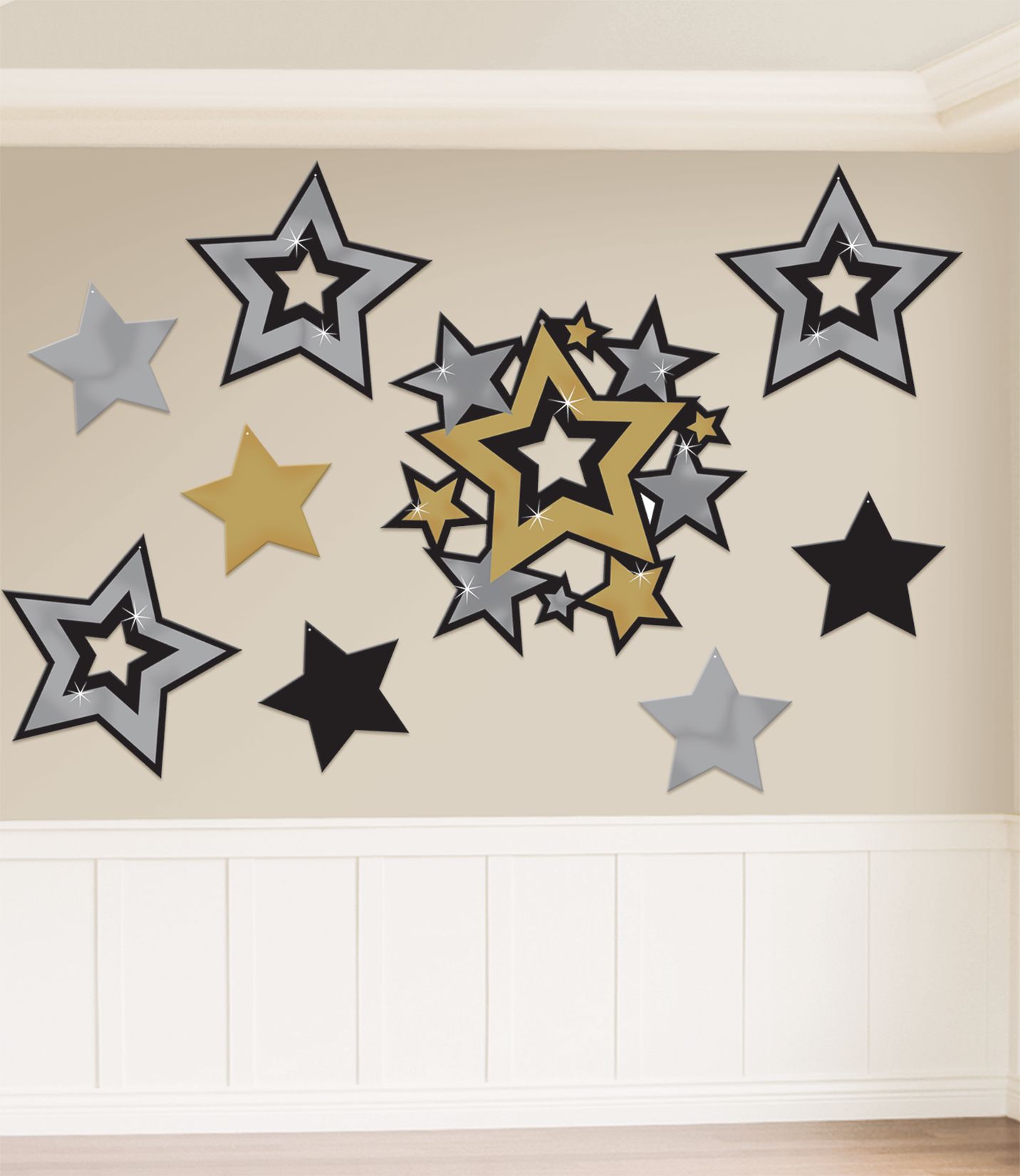 Hollywood Star Cutouts, 30-ct Front_Flat