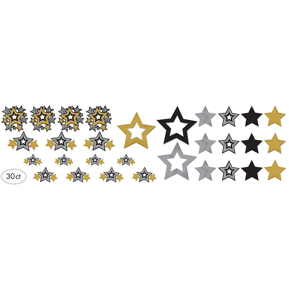 Hollywood Star Cutouts, 30-ct Front_Flat