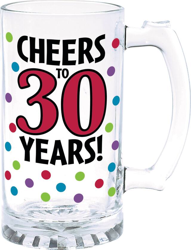 30th Birthday Tankard Side_Left