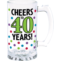 40th Birthday Tankard Side_Left