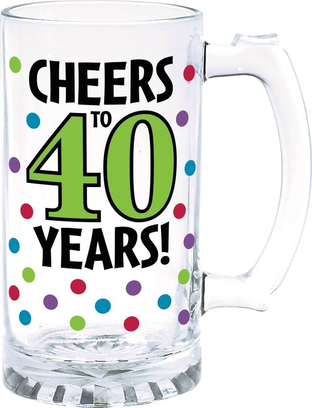 40th Birthday Tankard Side_Left