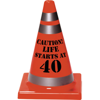 40th Birthday Safety Cone Front_Flat