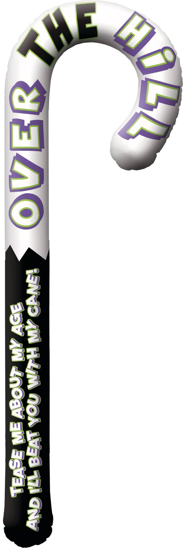 Over the Hill Inflatable Cane Front_Flat