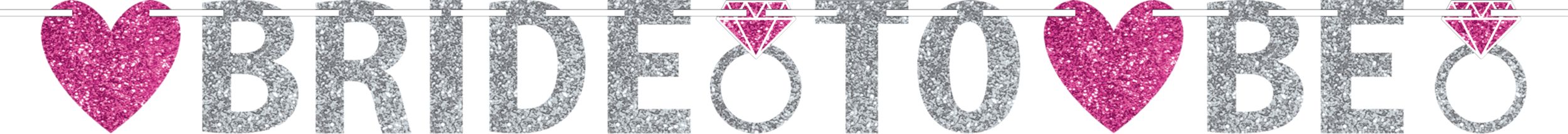 Glitter Bride to Be Letter Banner Front_Flat