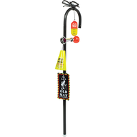 Over the Hill "Old Man Approaching" Old Man Novelty Walking Cane, Black/Yellow, One Size, Wearable Accessory for Birthdays Front_Angled_Left